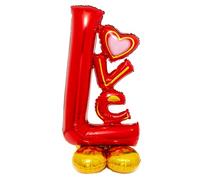 Amscan Anagram 4237111 - Valentine's Day L-O-V-E Red AirLoonz Air-filled P70 Foil Balloon - 58"