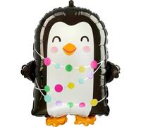 Amscan Anagram 4334401 - Christmas Bright Holiday Penguin Foil Shape Balloon - 18"
