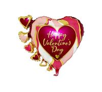 Amscan Anagram 4364201 - Valentine's Day Marble Abstract SuperShape Foil Balloon - 24"