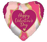 Amscan Anagram 4365101 - White Valentine Bear Heart Foil Balloon - 18"