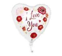 Amscan Anagram 4366401 - Love You Flowers Heart Foil Balloon - 18"
