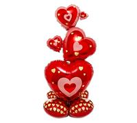 Amscan Foil Balloon Airloonz Stacking Hearts P70 25" x 55" (63 x 139 cm)