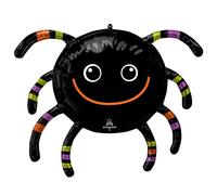 Amscan Anagram 4481601 - Halloween Smiley Spider Party Foil Balloon - 28"