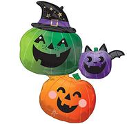 Amscan Anagram 4482101 - Fun & Spooky Pumpkin Stacker Halloween Party Foil Balloon - 33"