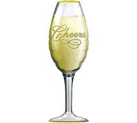 Amscan Anagram 619501 - Wedding Champagne Glass SuperShape Foil Balloon - 38"