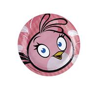 Amscan Angry Birds Pink Paper Plates 23cm
