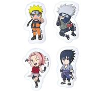 Amscan Assorted Design Naruto Shaped Erasers - 2.1" (Pack of 4) - Safe to Use Party Favors - Perfect for Birthdays, Themed Events, Kids Parties & More