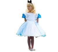 Amscan BAL3 - Kids Alice in Wonderland Dress & Headband Girls World Book Day Fancy Dress Costume Age: 3-5 Yrs