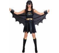Amscan Batgirl Classic Costume Superhero Ladies Fancy Dress Costume Size 14-16