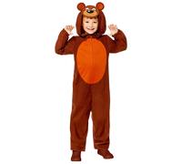 Amscan Bear All in One Jumpsuit Jungle Book Childrens Costume Age 6-8 Years