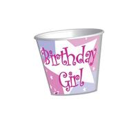 Amscan Birthday Girl Disposable Shot Gl White/pink/purple (One Size)