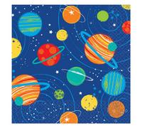 Amscan Blast Off 16Th Birthday Disposable Napkins (Pack Of 16) Multicoloured (One Size)