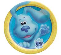 amscan Blues Clues Birthday Party 9" Cardboard Lunch Plates - Pack of 8