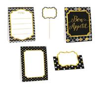 Amscan Buffet Decorations Set Black/gold (One Size)