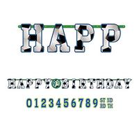 amscan Champion Soccer Jumbo Customised Add Age Letter Banners