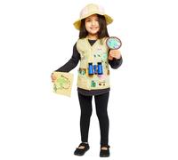 amscan Child Boys Official Peppa Pig Licensed George the Explorer Fancy Dress Costume, Black and Yellow