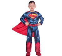 Amscan Child Boys Official Warner Bros DC Comics Licensed Superman Classic Fancy Dress Muscle Costume