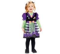 Amscan 9915135 Child Toddler Baby Lil Miss Frankie Fancy Dress Frankenstein Costume Halloween (3-4 Years)