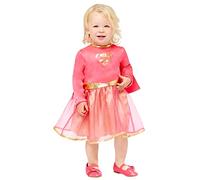 amscan Child Pink Supergirl Superhero Book Week Kids Girls Toddler Fancy Dress Costume (18-24m)