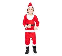 amscan 9904087 - Kids Little Santa Suit Christmas Fancy Dress Costume Age: 4-6 Years