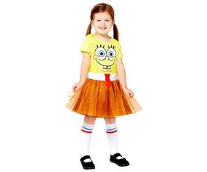 amscan Childs Girls Officially Licensed Spongebob Squarepants Fancy Dress Costume