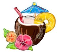 amscan Coconut Pina Colada SuperShape Foil Balloon