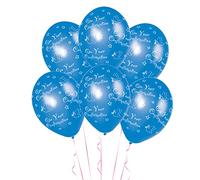 Amscan Confirmation Blue Latex Balloons-6 Pack 992301