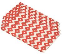 Amscan Coral Diamond Disposable 2 Ply Eco Paper Guest Towels Tableware (16 Piece), 8" x 4.3", Red [Parallel Import]