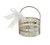 Amscan Decorative Basket Silver/white (One Size)