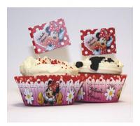 Amscan Disney Minnie Mouse 48-Piece Cup Cake Kit, Red