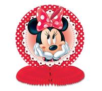 Amscan Disney Minnie Mouse Mini Centre Pieces, Pack of 3, Red