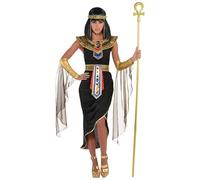 amscan Egyptian Queen Costume with Headpiece for Adults-1 PC, Non Solid Colour