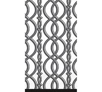 Amscan Elegant Chain Disposable 2 Ply Eco Paper Guest Towels Tableware (16 Piece), 8" x 4.5", Grey [Parallel Import]