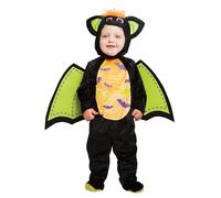 amscan (CC - Hood) (PKT) (PDBBAT) Child Iddy Biddy Bat Costume (6-12m)