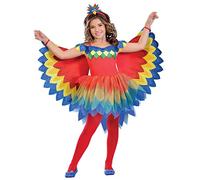 amscan (PKT) (9903518) Child Girls Pretty Parrot Fairy Costume (11-12yr)