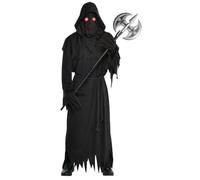 amscan Glaring Reaper Costume With Light up LED eyes Standard Size