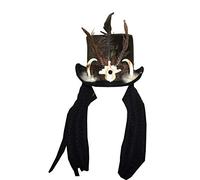 amscan Halloween Witch Doctor Hat with Dreads Accessory, 1 Pc.