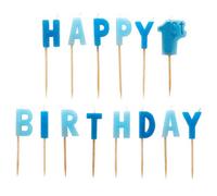 Amscan Happy 1St Birthday Boy Pick Candles (Pack Of 14) Blue (One Size)