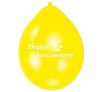 Amscan Happy Anniversary 10 Latex Balloons 22.8cm