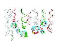 amscan Happy Snowman Swirl Decorations (12 Piece)