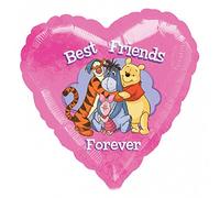 amscan Heart Shape Foil Balloon with Winnie the Pooh Theme - 1 Pc.
