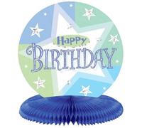 Amscan Honeycomb Shimmer Happy Birthday Party Centrepiece Multicoloured (One Size)