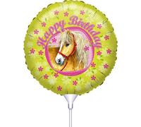 Amscan Horse Birthday Foil Balloon Yellow/pink (One Size)