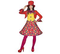 amscan !!IMAGE MISSING - (PKT) (9910530) Adult Ladies Circus Clown Dress Costume (UK 8-10)