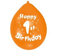 Amscan Int995544 Balloon Pk10 22Cm H 1St Birthday