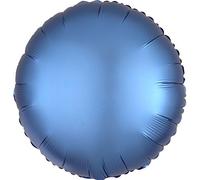 Amscan International 18" Foil Balloon, Satin Azure blue round