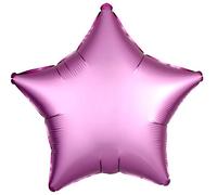 Amscan International 19" Satin Flamingo Pink Star Balloon