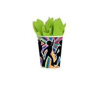 Amscan International 266 ml Paper Cups Disco, Pack of 8