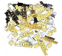 Amscan International 50 years Golden Anniversary Embossed Confetti Metallic