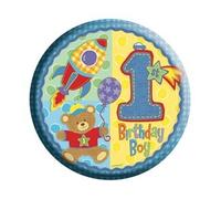Amscan International 61mm Badge Age 1 Boy Badge